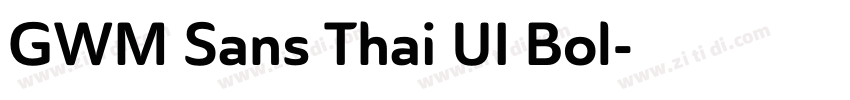 GWM Sans Thai UI Bol字体转换